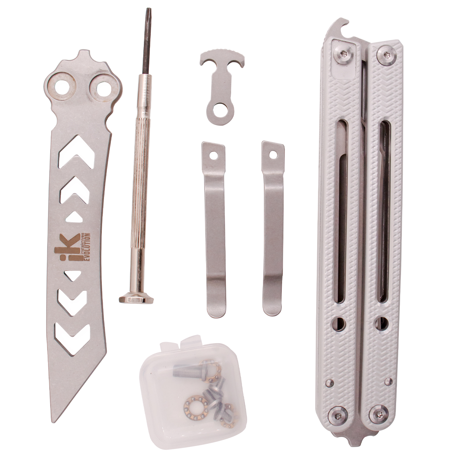 Instaknives Evolution 2 in1 Butterfly Knife Trainer (Silver)